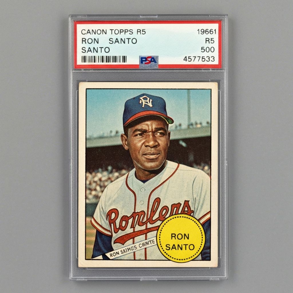 RON SANTO #35 1961 TOPPS - SGC 4 VG, EX